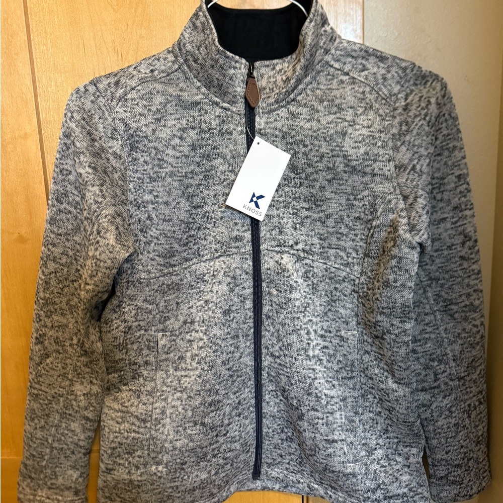 KROSS Heathered Gray Full-Zip Jacket